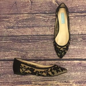NWOT Betsey Johnson Leah Embroidered Ballet Flats